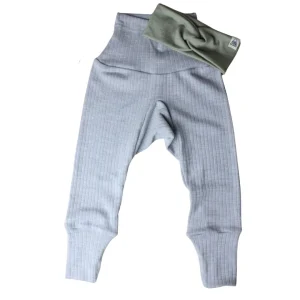 pantalon laine coton et soie cosilana Alpes du Sud Mérinos gris
