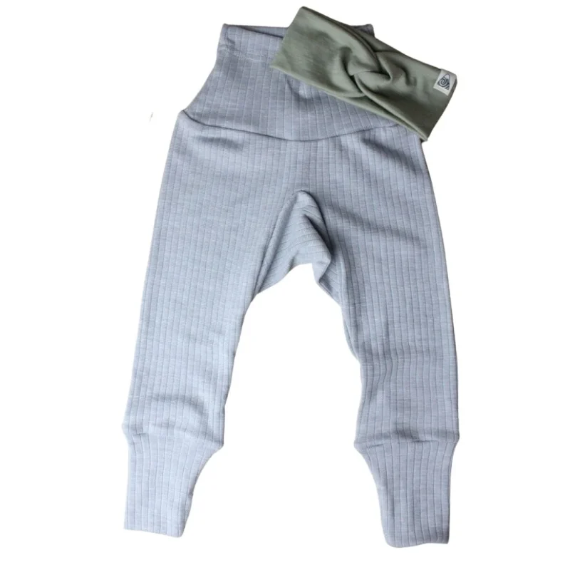 pantalon laine coton et soie cosilana Alpes du Sud Mérinos gris