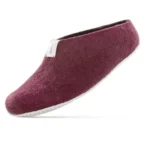 Chaussons en laine mérinos baabuk bordeaux