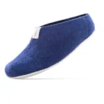 Chaussons en laine mérinos baabuk bleu marine