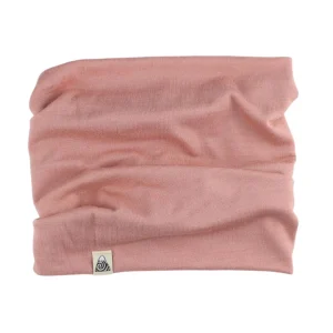 snood rose en laine mérinos pour bébé, enfant et adulte Alpes du Sud Mérinos