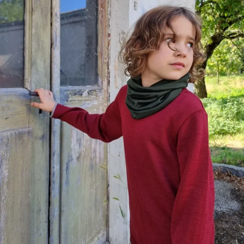 pull en laine enfant disana bordeaux