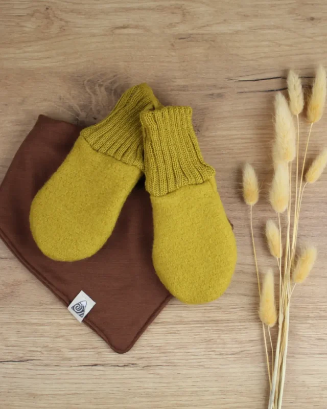 gants en laine bébé disana curry