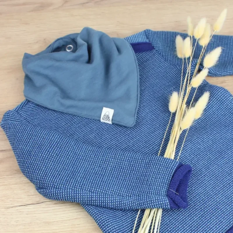pull en laine enfant disana bleu marine zoom2