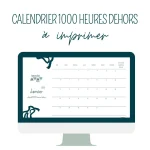 calendrier 1000 heures dehors à imprimer à la maison