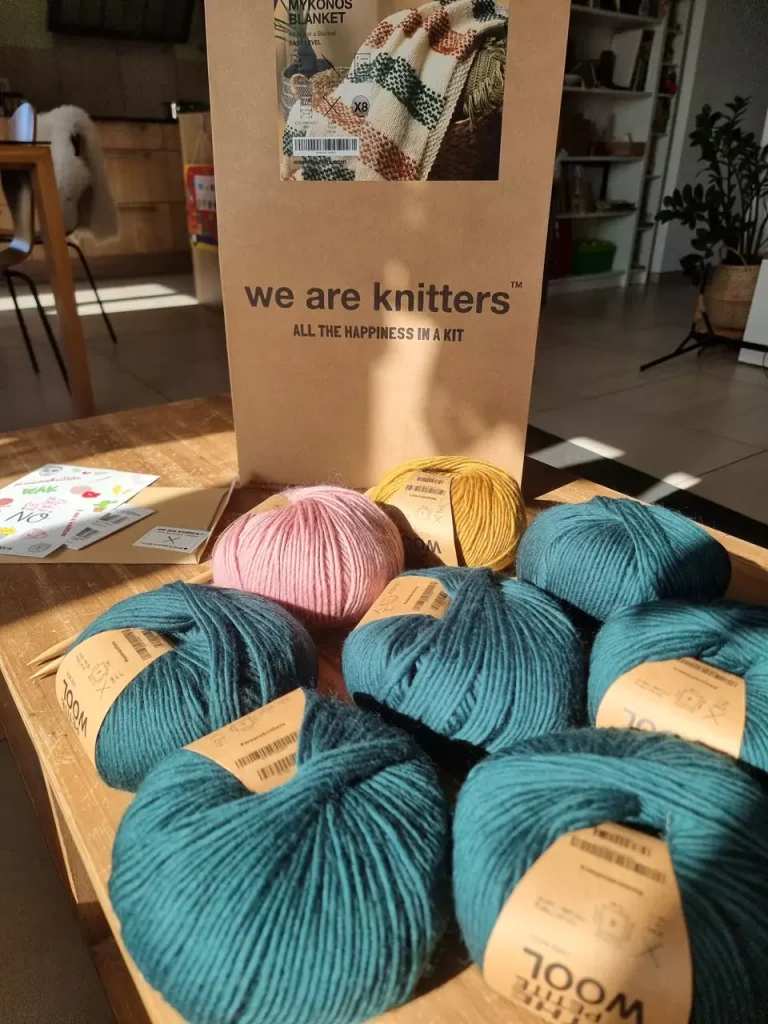kit de tricot laine mérinos
