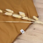 écharpe femme en laine mérinos ocre