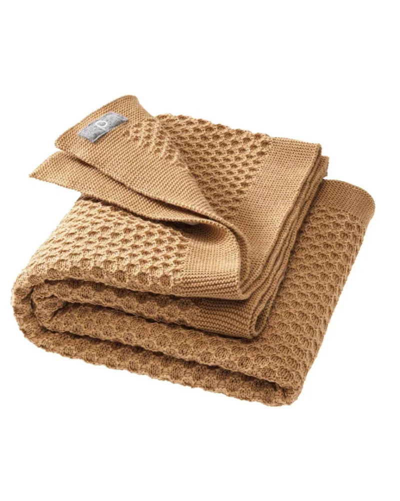 disana-honeycomb-couverture-laine-caramel