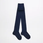 collant en mérinos bleu marine pour femme
