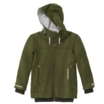 veste outdoor en laine bouillie de Disana pour enfant vert olive