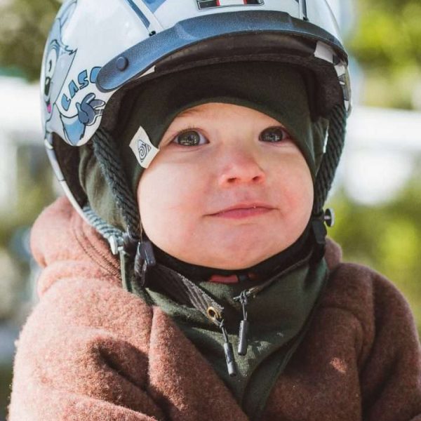 bonnet en mérinos fin peut être porté sous un casque
