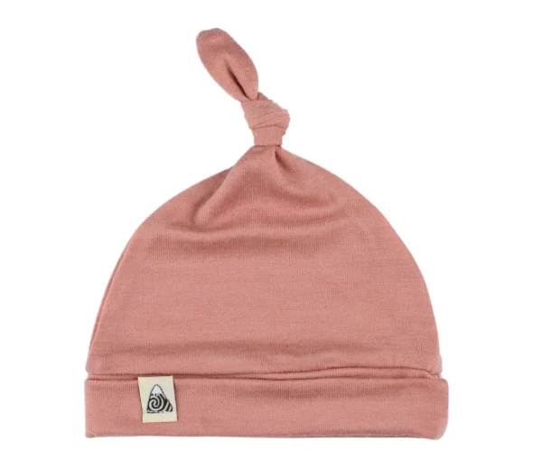 bonnet bébé en laine mérinos rose Alpes du Sud Mérinos